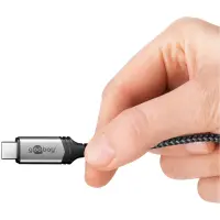 Goobay USB-C Cable, USB4, 1.8 m, bBack/Silver | USB-C to USB-C – pilt 10
