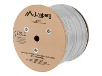 Lanberg Lan Cable Cat.5e SFTP 305M Solid CU LSZH Grey CPR+ Fluke Passed | LCS5L-11CU-0305-S