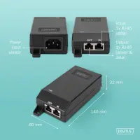 Digitus Gigabit Ethernet PoE+ injector, 802.3at, 30 W | DN-95103-3 – pilt 6