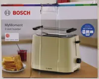 SALE OUT. Bosch TAT3M127 MyMoment Compact toaster, 950 W, 2 slots, Beige | SALE OUT. Compact Toaster | TAT3M127 MyMoment | Number of slots 2 | Housing material Plastic | Beige | DAMAGED PACKAGING AND ITEM BODY (EDGE) – pilt 5