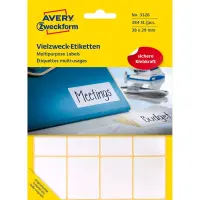 Kleebisetikett käsitisi kirjutamiseks AVERY Zweckform 38x29mm 384 tk (3326)
