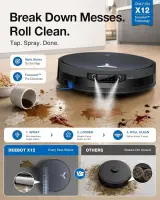 Ecovacs Robot Vacuum Cleaner | DEEBOT X12 OmniCyclone | Wet&Dry | Li-Ion | 4000 mAh | Dust capacity 0.25 L | 22000 Pa | Gray – pilt 4