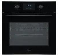 Midea Oven | MBO65M80D2-BK | 70 L | Electric | Aqua Clean/Hydro Clean | Mechanical | Convection | Height 59.5 cm | Width 57.5 cm | Black
