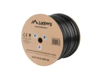 Lanberg | Cable Cat.5E UTP 305M Solid Outdoor CU Black Fluke Passed | LCU5-21CU-0305-BK