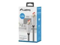 Lanberg DisplayPort M/M Cable 20 PIN V1.4 8K 60HZ | CA-DPDP-20CU-0018-BK | DisplayPort to DisplayPort | 1.8 m – pilt 5