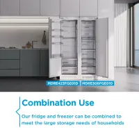 Midea Refrigerator | MDRE271FGE01 | Energy efficiency class E | Built-in | Combi | Height 178.5 cm | No Frost system | Fridge net capacity 192 L | Freezer net capacity 79 L | 38 dB | White – pilt 5