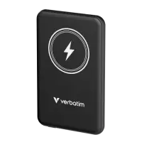 Verbatim 32240 Charge 'n' Go Magnetic Wireless Power Bank 5000mAh, Black