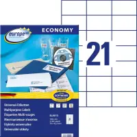 Kleebisetikett AVERY Economy 70x42,4mm 21 lehel 100 lehte