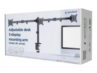 GEMBIRD Adjustable desk 3-display mount