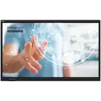 PRESTIGIO SOLUTIONS Multiboard 86-inch Light Series Gen 7, Android 14, Google EDLA, AI button, 8/128GB, 50TP, black