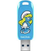 SANDISK USB 3.2,Ingot Type-A,130MB/s,Smurfette Edition,4x6 Blister,Global