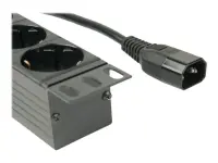 GEMBIRD PDU 8x Schuko 1U 10A 3m C14 Plug
