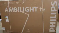 SALE OUT. Philips 75MLED920/12 75" (189cm) 4K QD MiniLED Ambilight TV | SALE OUT. Philips | 4K Ambilight TV | 75MLED920/12 | 75" | Smart TV | TITAN OS | 4K UHD | Black | DAMAGED PACKAGING