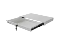 Lanberg 19" Drawer 1U,  max load capacity up to 30 kg assembly | AK-2002-S | 48.26 x 27 x 4.4 cm | Grey – pilt 8