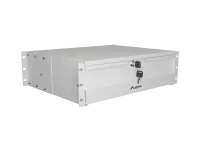 Lanberg AK-2003-S | 19" Drawer 3U, max load capacity up to 90 kg, 4 point assembly | 48.26 x 36 x 13.2 cm | Grey – pilt 3