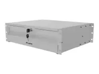 Lanberg AK-2003-S | 19" Drawer 3U, max load capacity up to 90 kg, 4 point assembly | 48.26 x 36 x 13.2 cm | Grey – pilt 7