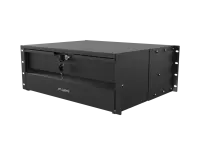 Lanberg 19" Drawer 4U, max load capacity up to 90 kg 4 point assembly | AK-2004-B | 48.26 x 36 x 17.6 cm | Black
