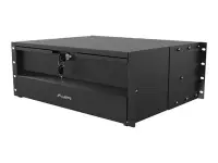 Lanberg 19" Drawer 4U, max load capacity up to 90 kg 4 point assembly | AK-2004-B | 48.26 x 36 x 17.6 cm | Black – pilt 4
