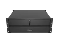 Lanberg 19" Drawer 4U, max load capacity up to 90 kg 4 point assembly | AK-2004-B | 48.26 x 36 x 17.6 cm | Black – pilt 8