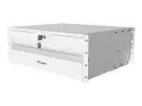 Lanberg AK-2004-S | 19" Drawer 4U, max load capacity up to 90 kg, 4 point assembly | 48.26 x 36 x 17.6 cm | Gray – pilt 6