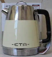 SALE OUT. ETA ETA918690040 Storio Kettle, Power 2150 W, Capacity 1.7 L, Stainless steel, Beige | SALE OUT. ETA | Storio Kettle | ETA918690040 | Standard | 2150 W | 1.7 L | Stainless steel | 360° rotational base | Beige | USED