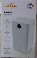 SALE OUT. ETA ETA363090000 DRYNER Dehumidifier, Tank volume (water) 2 l, Suitable for spaces up to 60 m², White | ETA Dehumidifier | Dryner 3630 90000 | Power 200 W | Suitable for rooms up to 60 m² | Water tank capacity 2 L | White | DAMAGED PACKAGING, DEMO – pilt 3