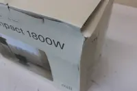 SALE OUT. Mill | Heater | CUS1800MECBA | PTC Fan | 1800 W | Suitable for rooms up to 30 m² | Black | DAMAGED PACKAGING