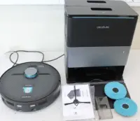 SALE OUT. Cecotec Conga X70 Robotic vacuum cleaner, dust and water base | Cecotec Conga X70 | Robot Vacuum Cleaner | Operating time (max) 240 min | Wet&Dry | 5200 mAh | 15000 Pa | Black | USED | 22 month(s)