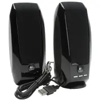Logitech S150 USB Stereo Speakers, 1.2W, USB-A, Black