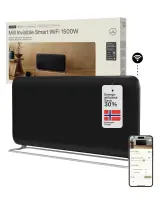 Mill Invisible Smart WiFi Panel heater G4 | PA1500WIFI4A | Panel Heater | 1500 W | Suitable for rooms up to 18-22 m² | Black | IPX4 – pilt 3