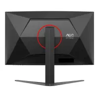 AOC G4 C32G4Z PC lamekuvar 80 cm (31.5") 1920 x 1080 pikslit Full HD LCD Must, Punane – pilt 5