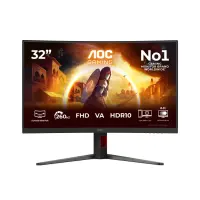AOC G4 C32G4Z PC lamekuvar 80 cm (31.5") 1920 x 1080 pikslit Full HD LCD Must, Punane