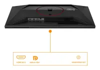 AOC 24G4ZR | 24 " | Fast IPS | FHD | 16:9 | 240 Hz | 1 ms | 1920 x 1080 pixels | 300 cd/m² | HDMI ports quantity 2 | Black – pilt 8