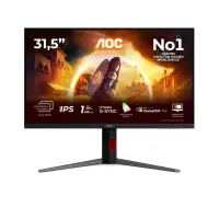 AOC G4 U32G4U PC lamekuvar 80 cm (31.5") 3840 x 2160 pikslit 4K Ultra HD Must, Punane