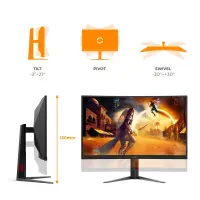 AOC G4 C27G4Z2 PC lamekuvar 68,6 cm (27") 1920 x 1080 pikslit Full HD LCD Must, Punane – pilt 18