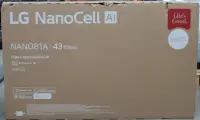 SALE OUT. LG 43NANO81A3A 43" (109 cm) LED LCD TV | SALE OUT. | LG 43NANO81A3A | 43 | Smart TV | webOS 25 | UHD | DAMAGED PACKAGING