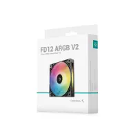 DeepCool FD12 ARGB V2 Arvuti korpus Ventilaator 12 cm Must – pilt 5