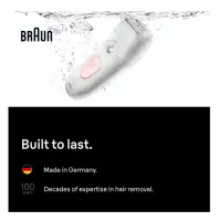 Braun Epilator | Silk-épil 5 SE5-000 | Operating time (max) 40 min | Number of power levels 2 | Wet & Dry | White/Pink – pilt 4
