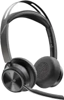 Poly Voyager Focus 2 MS Teams Wireless Headset, Bluetooth, USB-C/A Adapter, Charging stand, Black