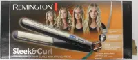 SALE OUT. | Remington Hair Straightener | S6500 Sleek & Curl | Warranty 24 month(s) | Ceramic heating system | Display Yes | Temperature (max) 230 °C | Black | DAMAGED PACKAGING