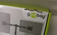 SALE OUT. Goobay Dual Monitor Mount Flex, Black | Goobay Dual Monitor Mount Flex | Swivel, Tilt, Rotation | 17-32 " | Maximum weight (capacity) 8 kg | DAMAGED PACKAGING | Black – pilt 3