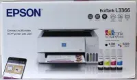 SALE OUT. Epson EcoTank L3366 Multifunctional Printer | SALE OUT. | Epson Multifunctional printer | EcoTank L3366 | Inkjet | Colour | A4 | Wi-Fi | White | DAMAGED PACKAGING, DENTED BODY (INK TANK TOP - COVER)