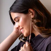 Marley Wired Earbuds | Smile Jamaica | Built-in microphone | USB Type-C | Copper – pilt 2