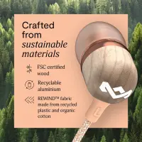 Marley Wired Earbuds | Smile Jamaica | Built-in microphone | USB Type-C | Copper – pilt 3