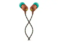 Marley Wired Earbuds | Smile Jamaica | Built-in microphone | USB Type-C | Rasta