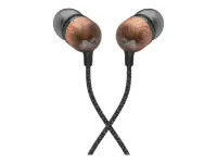 Marley Wired Earbuds | Smile Jamaica | Built-in microphone | USB Type-C | Signature Black