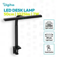 Digitus LED Desk Lamp, 50 cm, Black | DA-90490 | 1025 lm | 7 W | 3000-6500 K | Warm to cold white light | LED lamp | 10 V – pilt 9