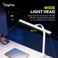 Digitus LED Desk Lamp, 50 cm, White | DA-90491 | 1025 lm | 7 W | 3000-6500 K | Warm to cold white light | LED lamp | 10 V – pilt 4