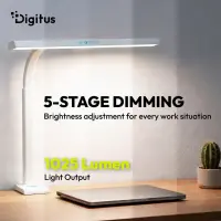 Digitus LED Desk Lamp, 50 cm, White | DA-90491 | 1025 lm | 7 W | 3000-6500 K | Warm to cold white light | LED lamp | 10 V – pilt 5