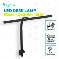 Digitus LED Desk Lamp, 80 cm, Black | DA-90492 | 2400 lm | 16 W | 3000-6500 K | Warm white | LED lamp | 10 V – pilt 4